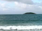 Ingleses Beach in Floripa and Hunger Kills Island in the background in Floripa