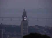 Clock tower of Brazil Central Station in Rio de Janeiro